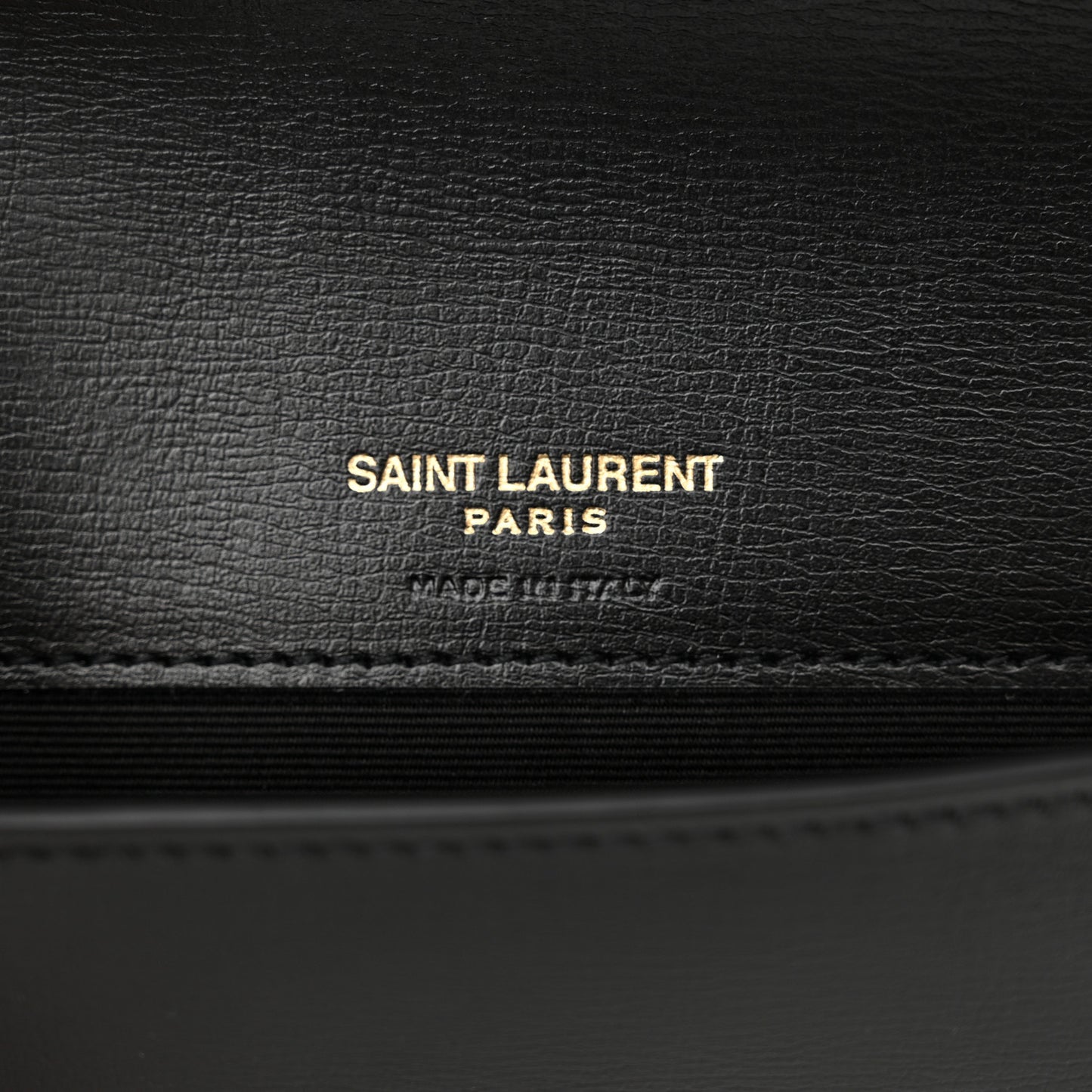Grained Calfskin Monogram Phone Holder Crossbody Black
