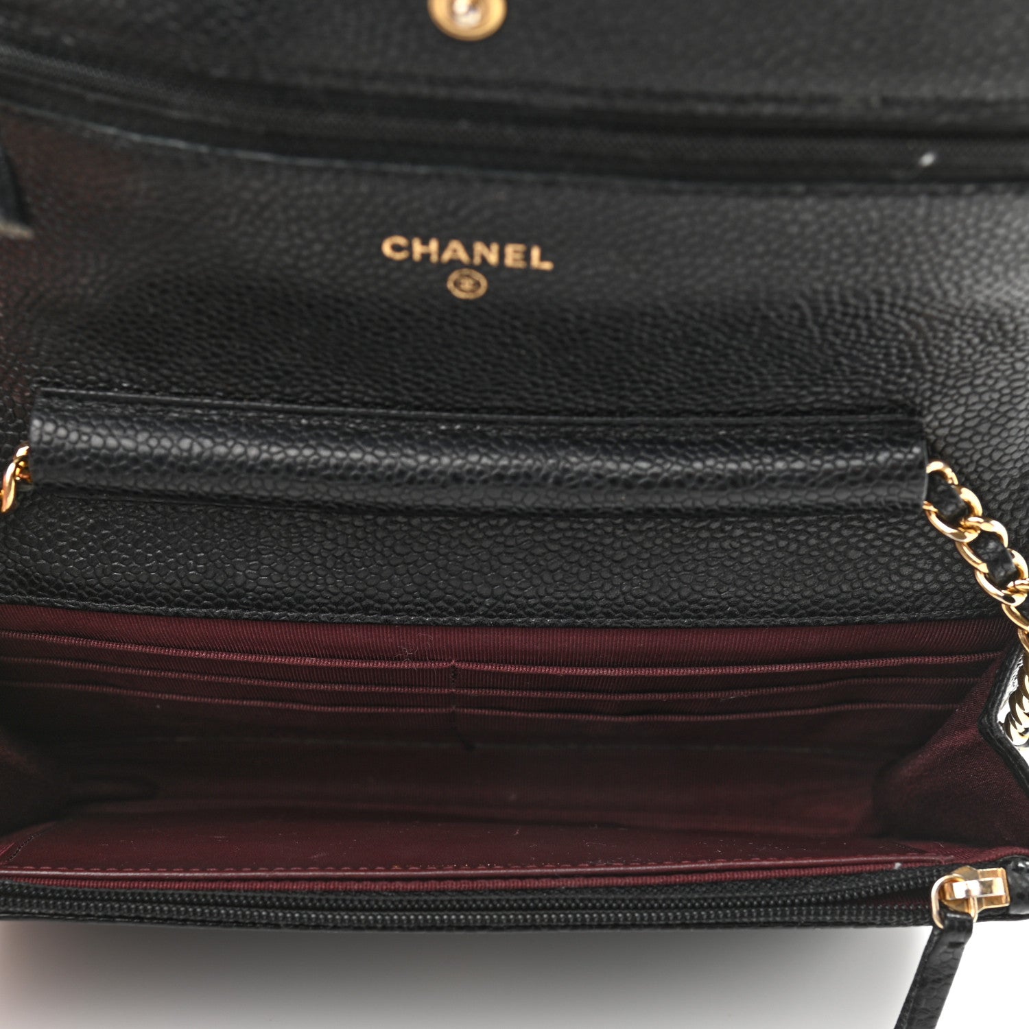 Chanel Caviar Quilted Wallet On Chain WOC Black 4 of 12