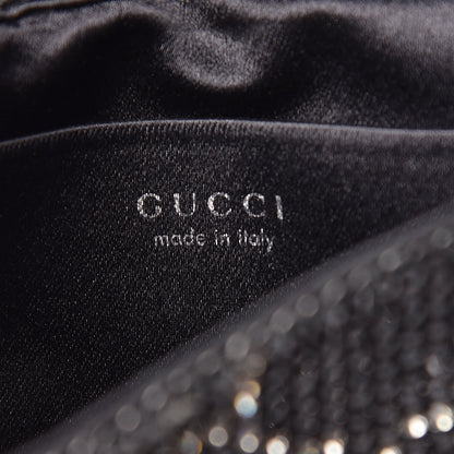 Gucci Satin Swarovski Crystal Clutch Black 6 of 8