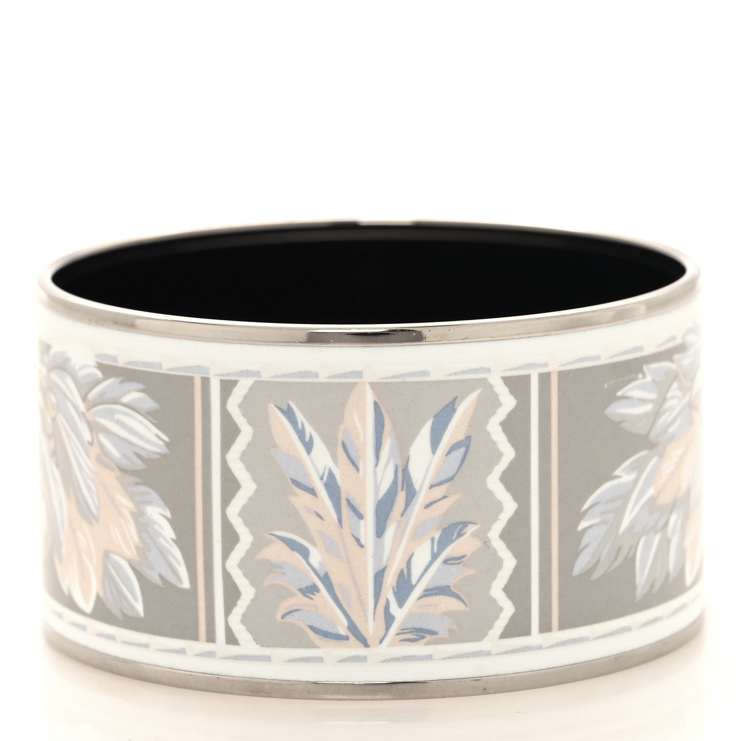 Hermes Enamel Printed Extra Wide Brazil Bracelet 70 3 of 5