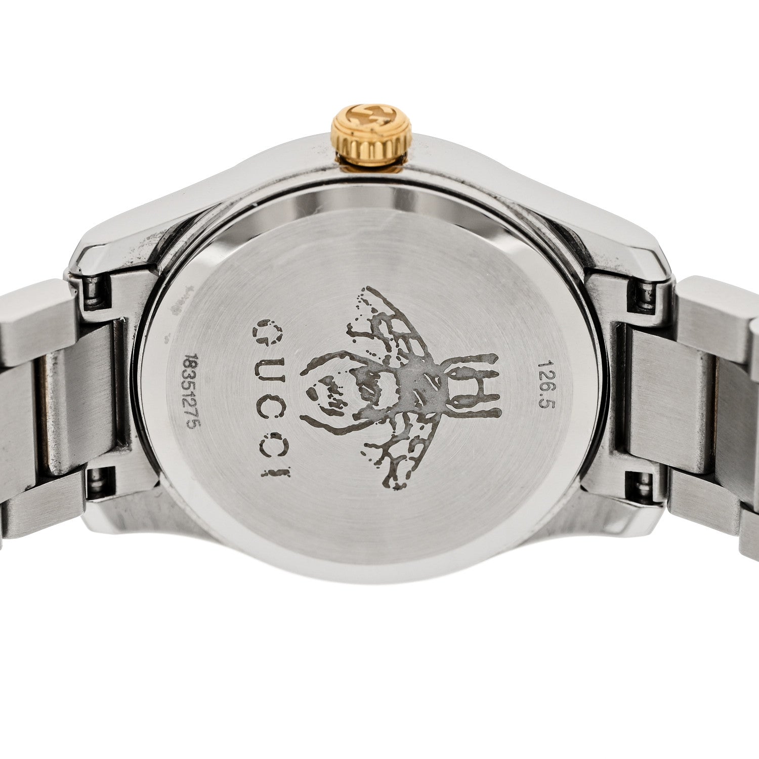 Gucci Stainless Steel Diamond 27mm G-Timeless Two Tone Cat Quartz Watch 4 of 6