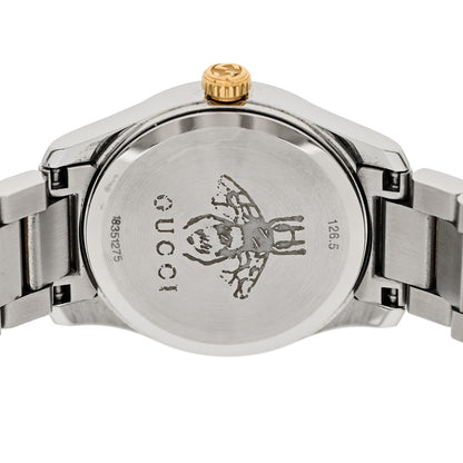 Gucci Stainless Steel Diamond 27mm G-Timeless Two Tone Cat Quartz Watch 4 of 6