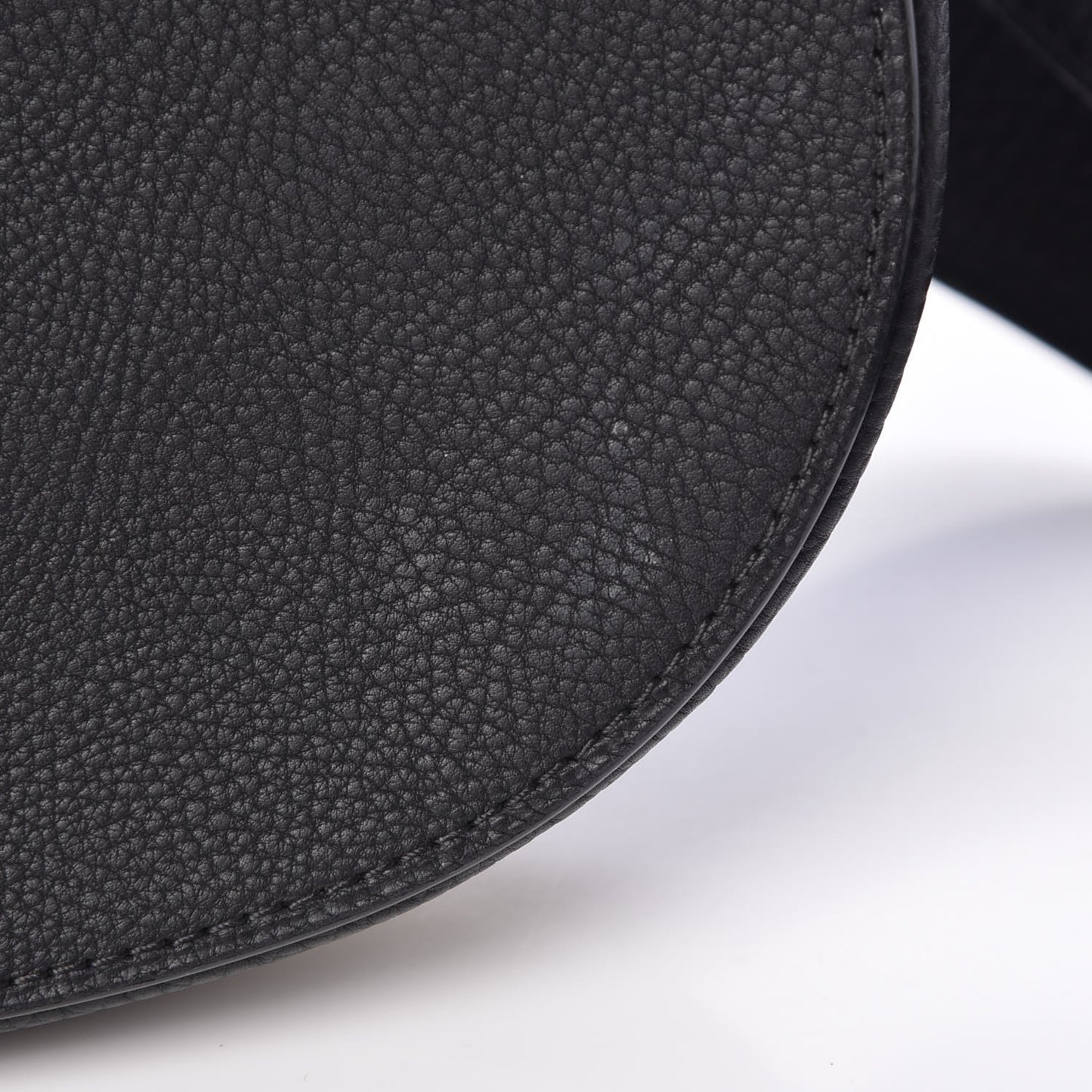 Crispy Calfskin Mini Le Mutin Saddle Bag Black