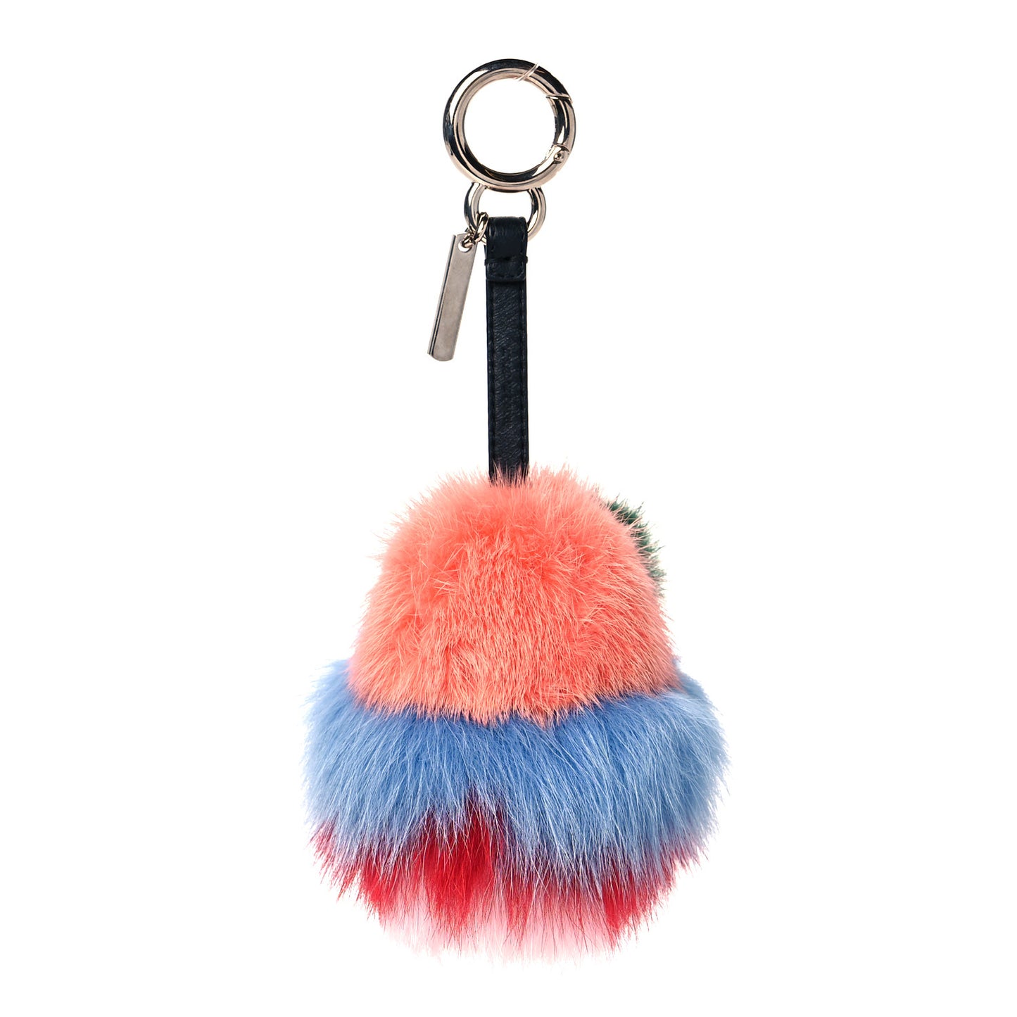Mink Fox Fur Kid Monster Bag Bug Charm Multicolor