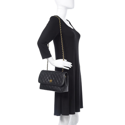 Chanel Lambskin Quilted Medium Single Flap Black 2 of 17