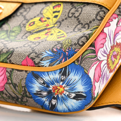 Gucci GG Supreme Monogram Flora Medium Ophidia Belt Bag Beige Multicolor Crop 10 of 12
