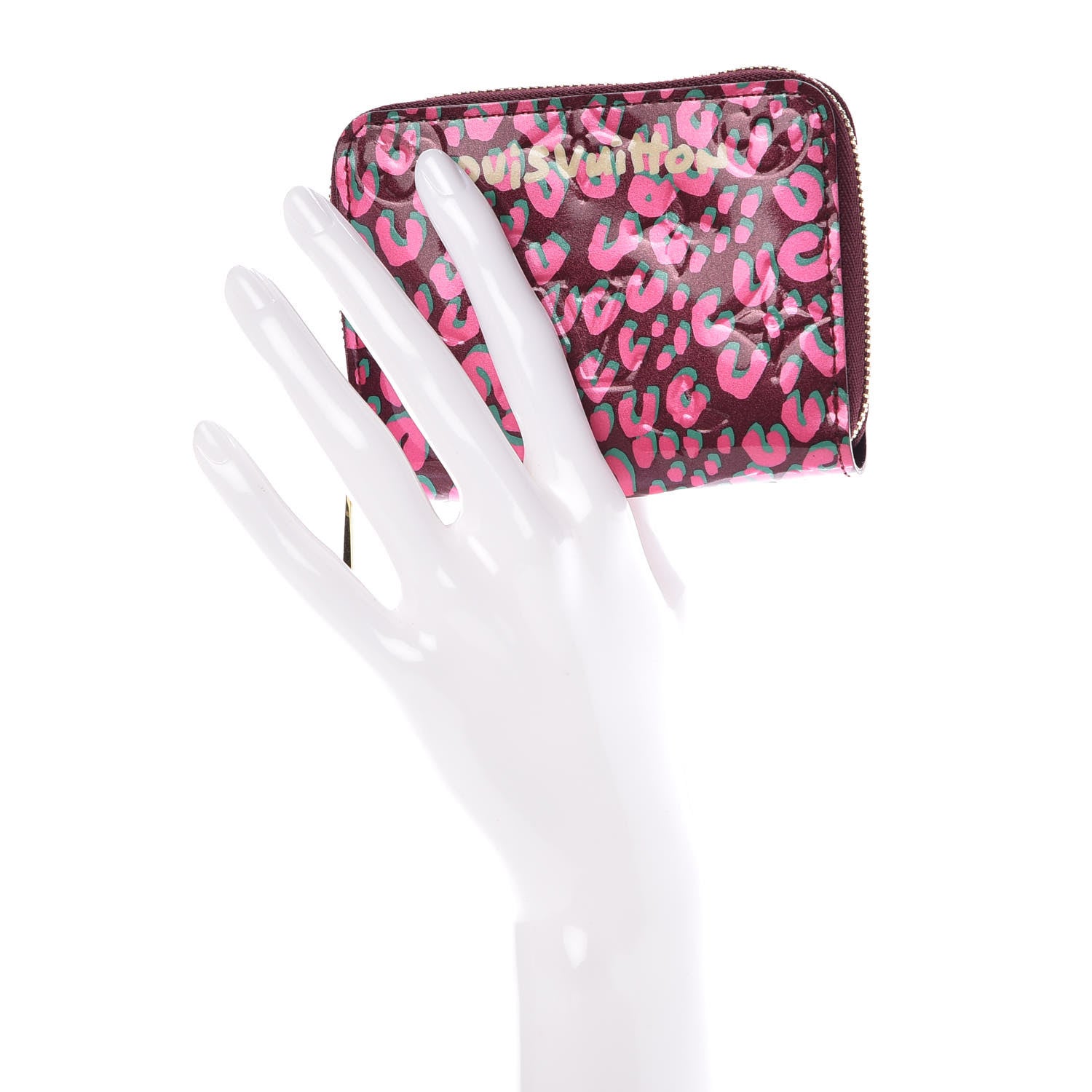 Louis Vuitton Vernis Leopard Zippy Coin Purse Rouge Fauviste 2 of 7