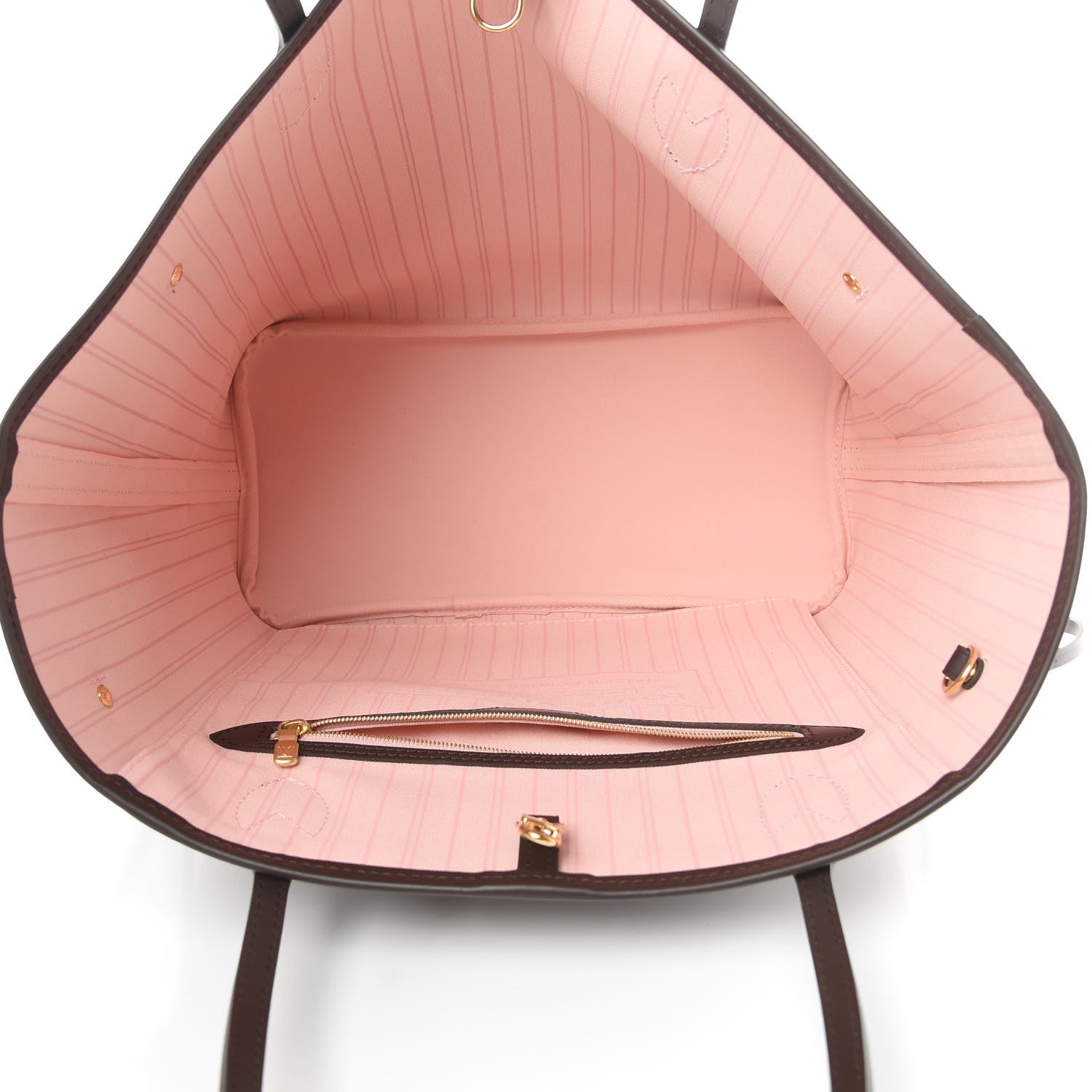Louis Vuitton Damier Ebene Neo Neverfull MM Rose Ballerine 5 of 10