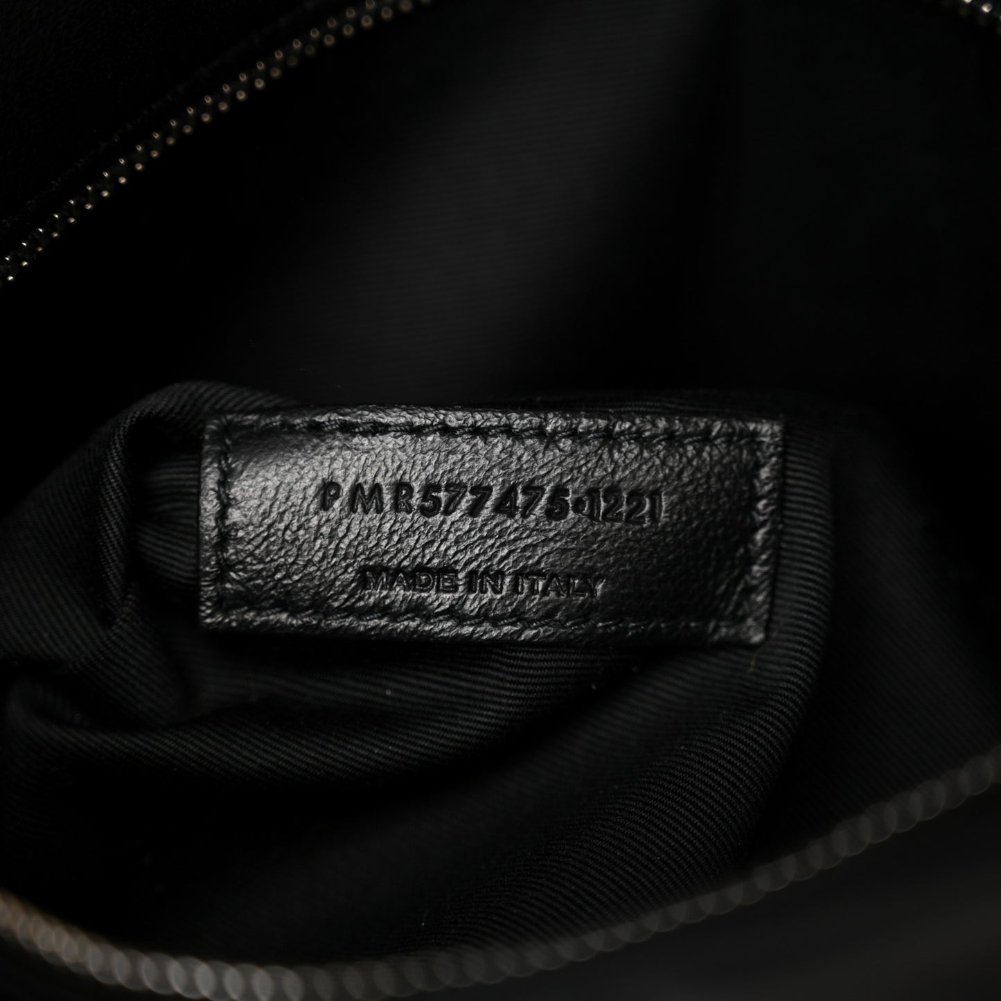 Lambskin Quilted Medium Loulou Puffer Monogram Chain Satchel Black