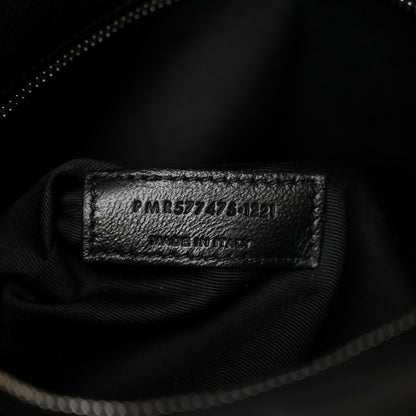 Saint Laurent Lambskin Quilted Medium Loulou Puffer Monogram Chain Satchel Black 7 of 10