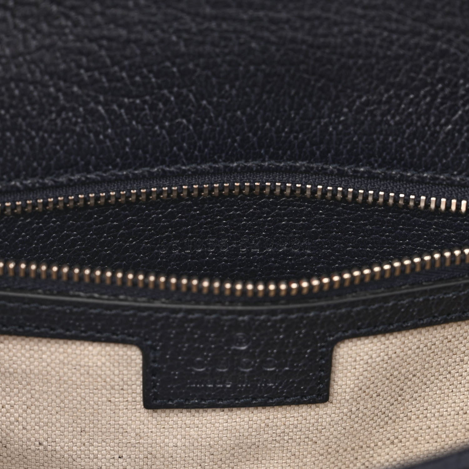 Gucci GG Supreme Monogram Textured Dollar Calfskin Web Small Ophidia Padlock Top Handle Bag Beige Blue 7 of 10