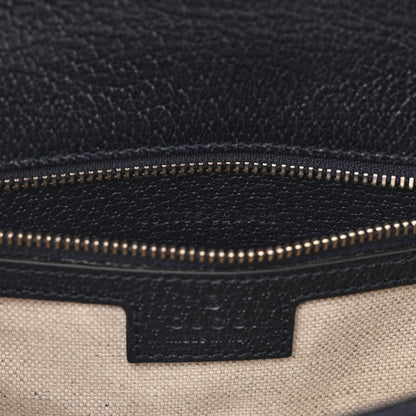 Gucci GG Supreme Monogram Textured Dollar Calfskin Web Small Ophidia Padlock Top Handle Bag Beige Blue 7 of 10