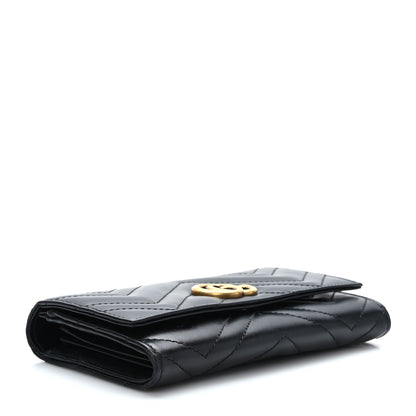Gucci Calfskin Matelasse GG Marmont Continental Wallet Black 4 of 7