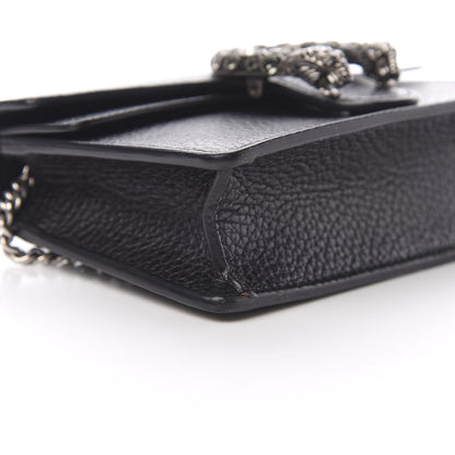Gucci Calfskin Super Mini Dionysus Shoulder Bag Black 9 of 11