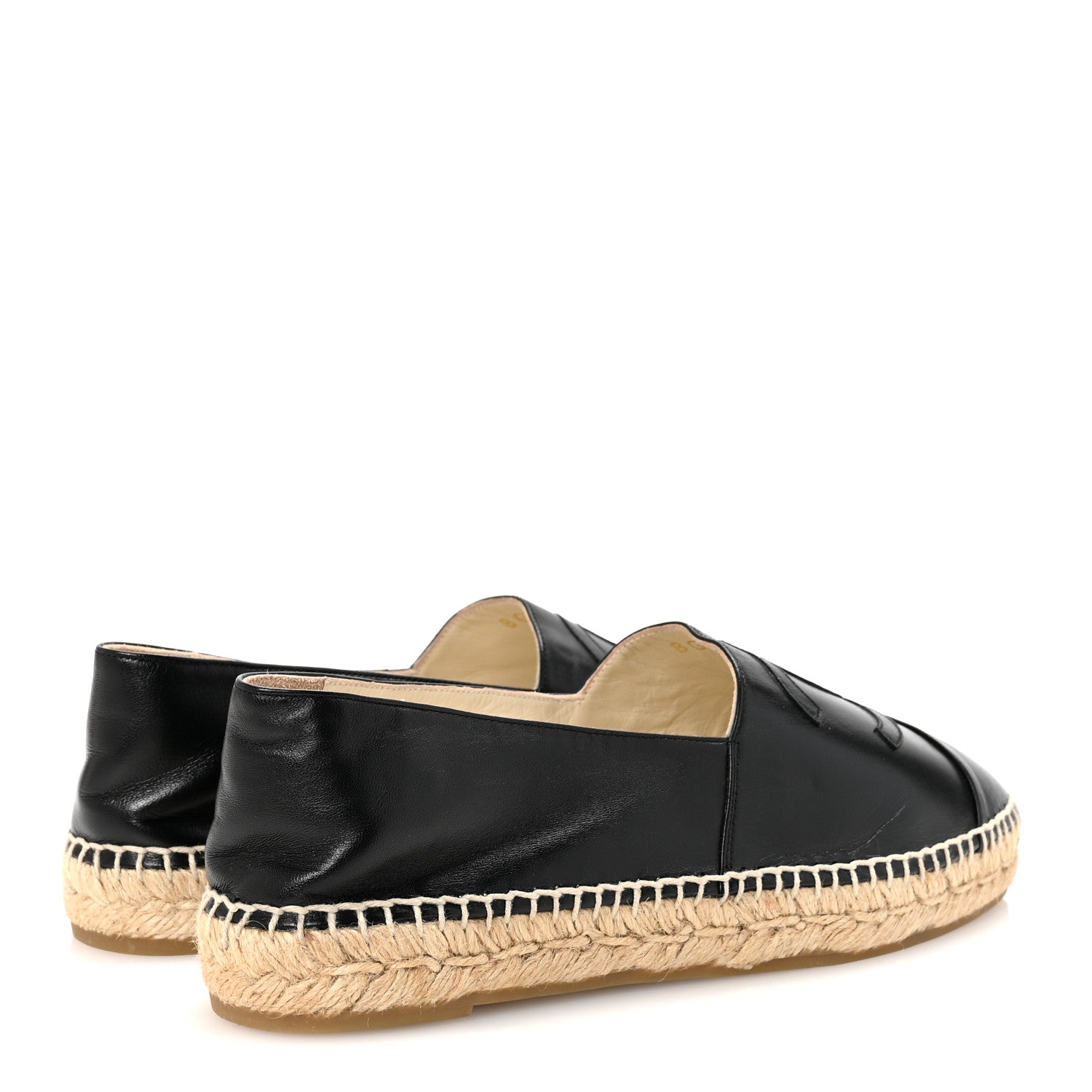 Chanel Lambskin CC Espadrilles 41 Black 10 of 18