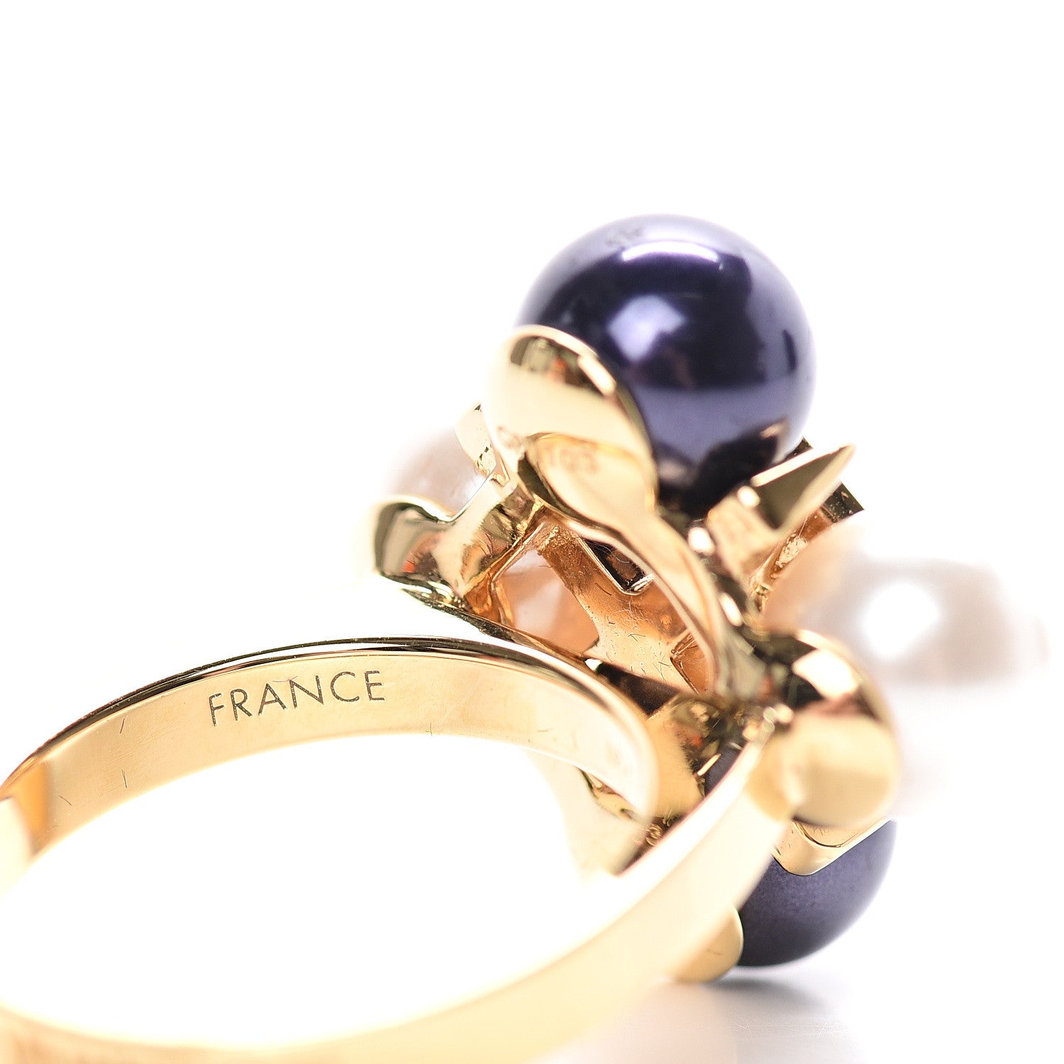 Louis Vuitton Pearl Cry Me A River Ring 6.5 6 of 7