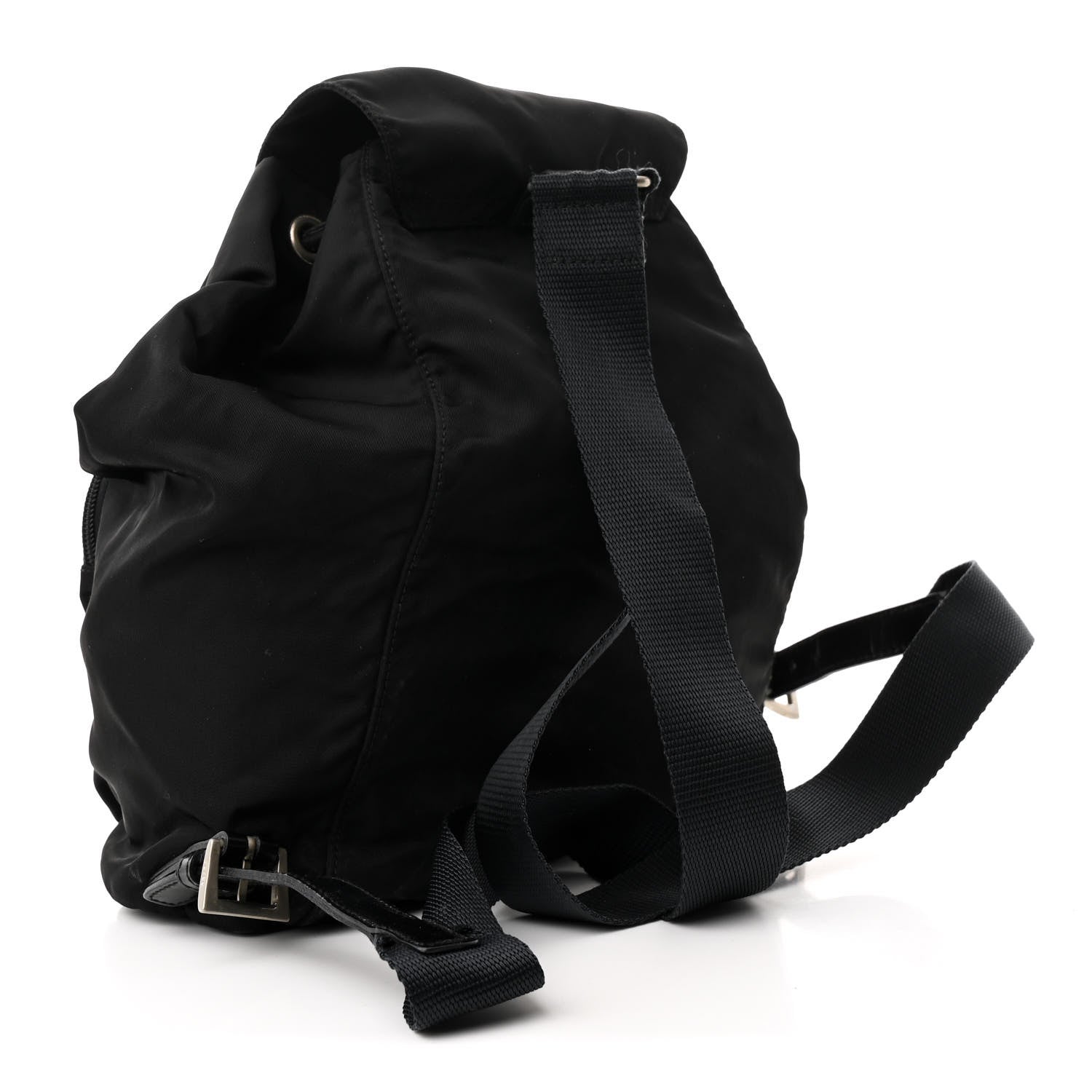 Prada Tessuto Nylon Vela Cinch Backpack Black 3 of 11