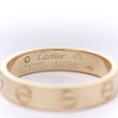 Cartier 18K Yellow Gold 3.5mm LOVE Wedding Band Ring 49 5 4 of 4