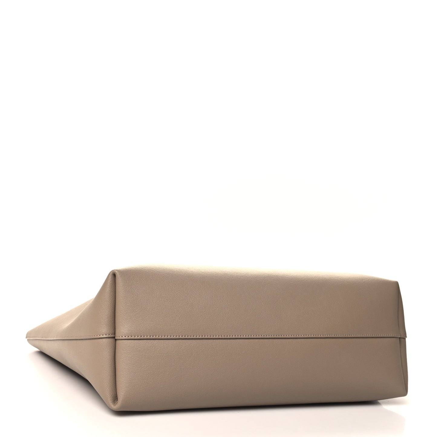 Calfskin Large Shopping Tote Dark Beige