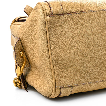 Dolce & Gabbana Metallic Grained Calfskin Miss Easy Way Boston Bag Gold 7 of 8