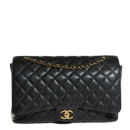 Chanel Caviar Quilted Maxi Double Flap Black 2 of 16