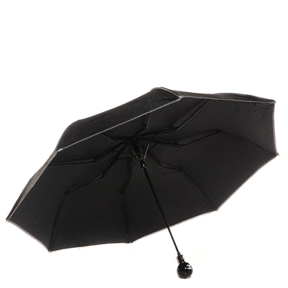 Chanel Nylon Large Umbrella with Crossbody Quilted Nylon Chain Pouch Black 1 of 11