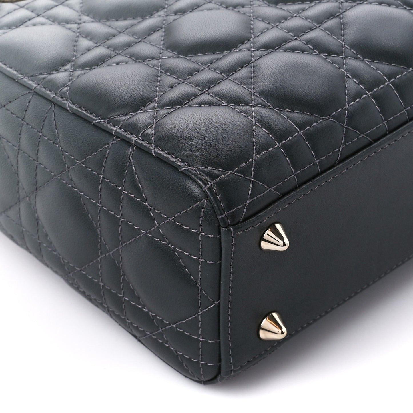 Lambskin Cannage Gradient Small My ABCDior Lady Dior Grey