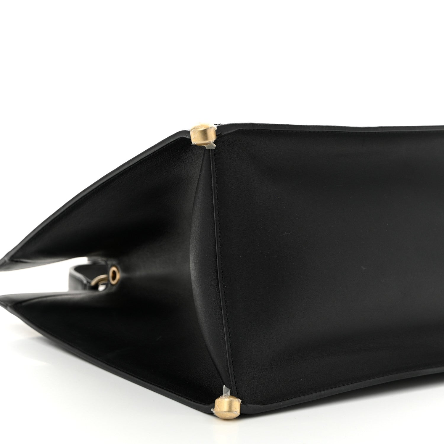 Chanel Calfskin Stitched Large Shopping Tote Bag Black 9 of 10