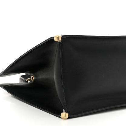 Chanel Calfskin Stitched Large Shopping Tote Bag Black 9 of 10