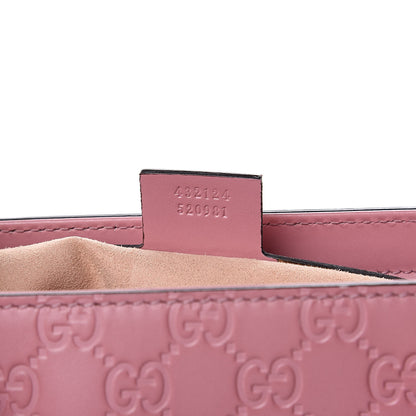 Gucci Guccissima Signature Small Zippered Bucket Tote Rose Baby Candy 7 of 13