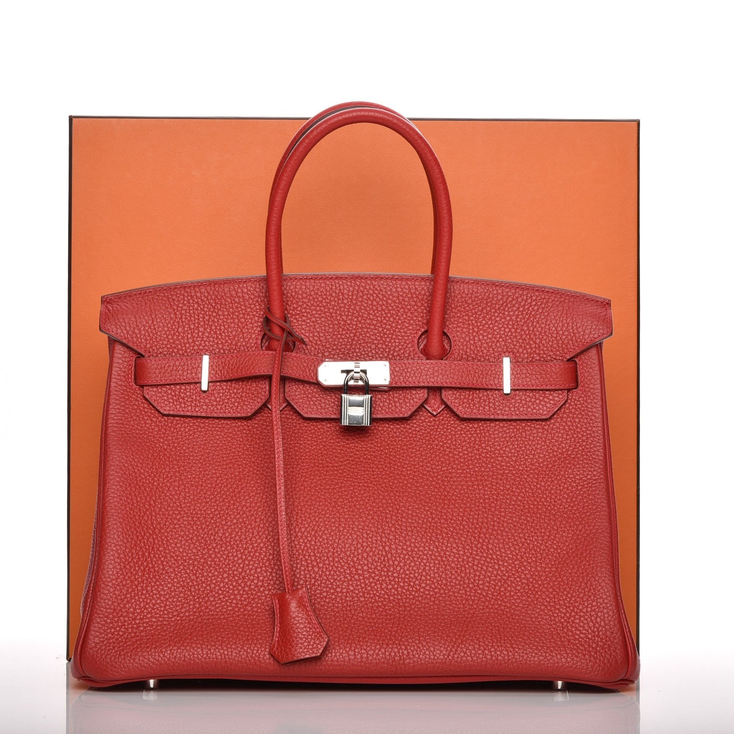 Hermes Togo Birkin 35 Rouge Casaque 27 of 27