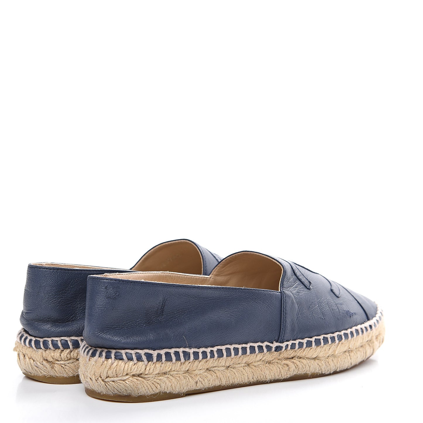 Lambskin CC Espadrilles 38 Dark Navy