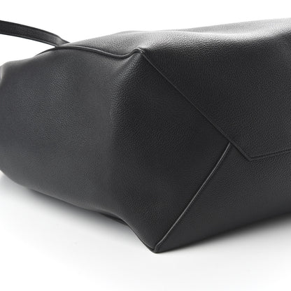 Celine Soft Grained Calfskin Medium Belt Cabas Phantom Black 6 of 9