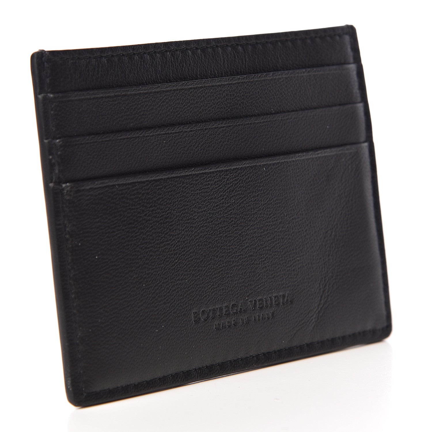 Bottega Veneta Nappa Maxi Intrecciato Card Case Black 3 of 7