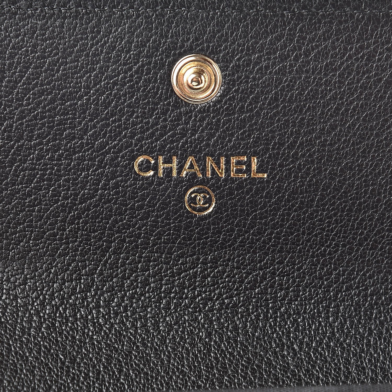 Chanel Calfskin Timeless CC Card Holder Wallet Black 6 of 9