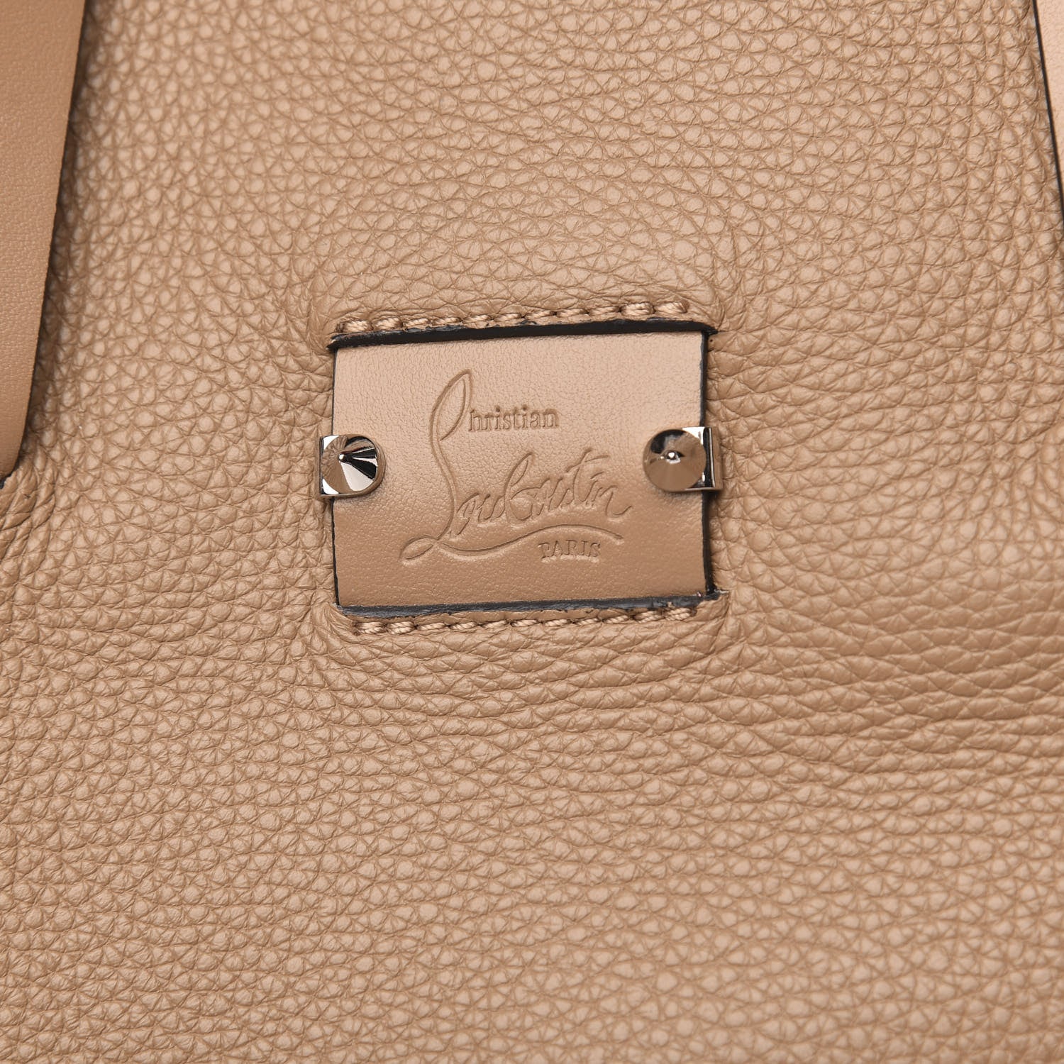 Christian Louboutin Grained Calfskin Kabiker Tote Nude 10 of 10