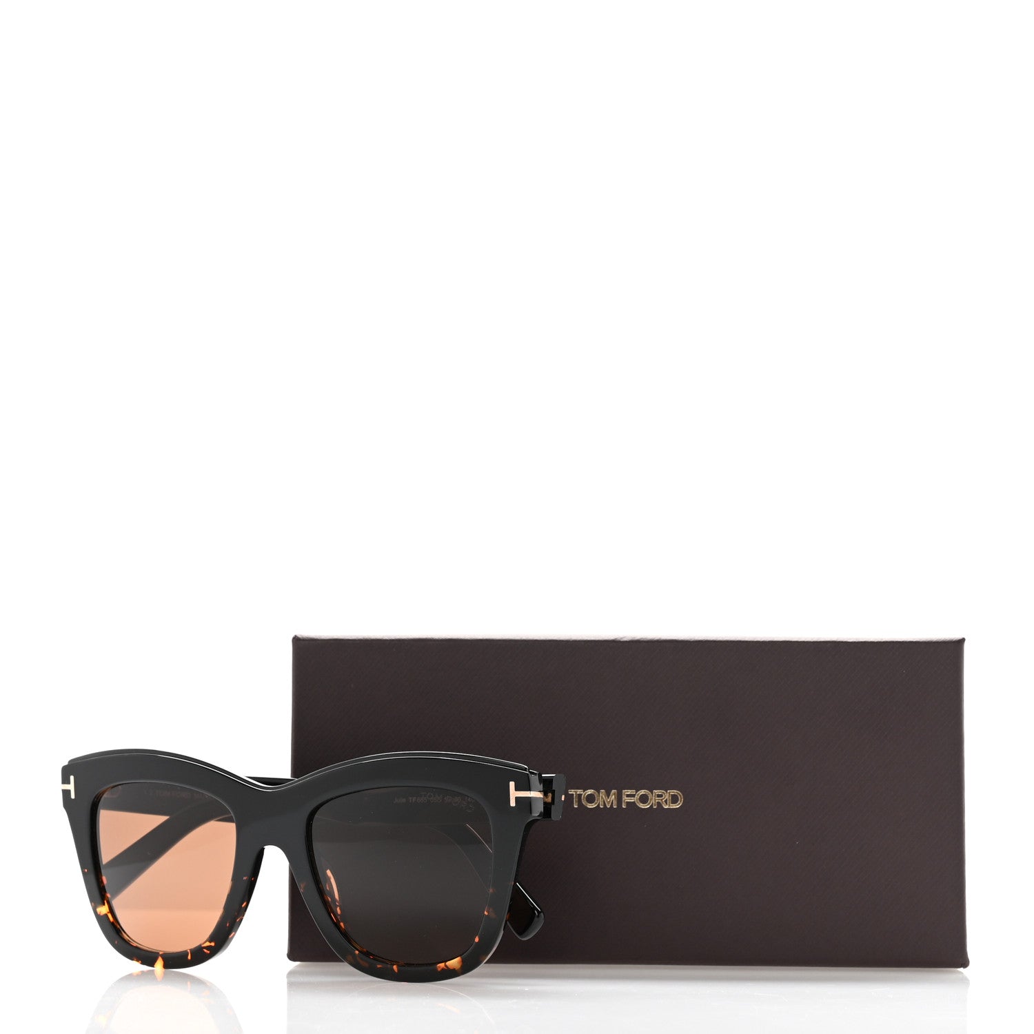 Tom Ford Julie Cat Eye Sunglasses TF685 Tortoise 8 of 8