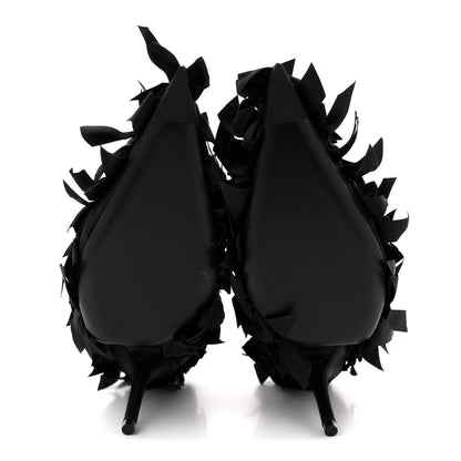 Balenciaga Satin Pointed Marie A Bows All Over 110mm Pumps  35 Black 6 of 11