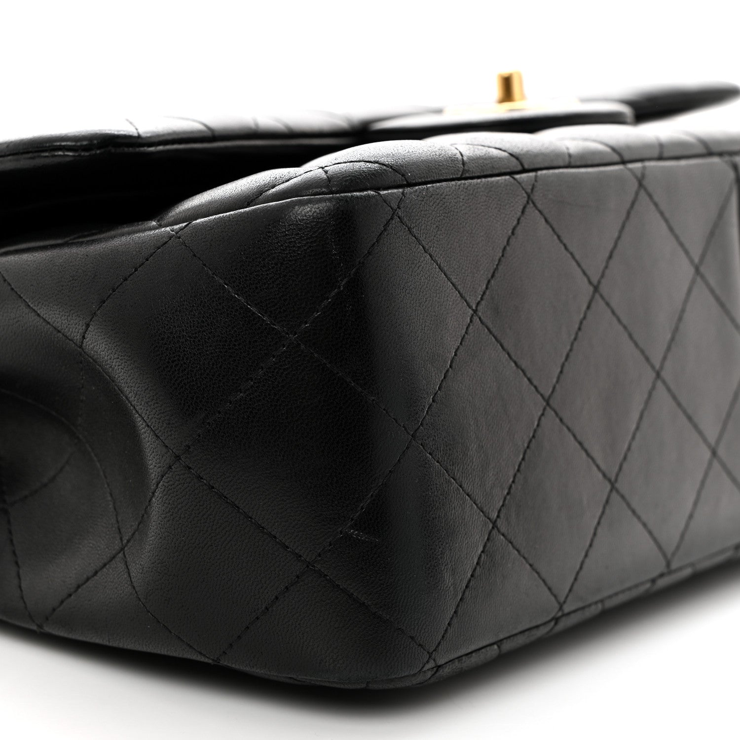Chanel Lambskin Quilted Jumbo Double Flap Black 9 of 10