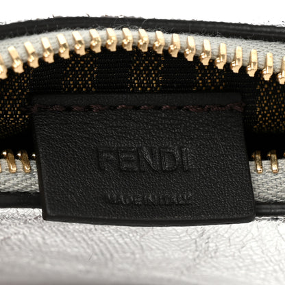 Fendi Rock Millenium Nano Fendigraphy Hobo Charm Argento 5 of 8