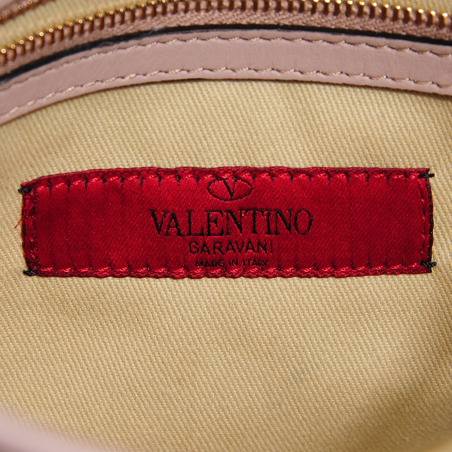 Valentino Garavani Vitello Rockstud Shopper Tote Poudre 6 of 8