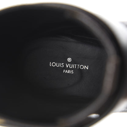 Louis Vuitton Monogram Calfskin Wonderland Flat Ranger Boots 36 Black 9 of 11