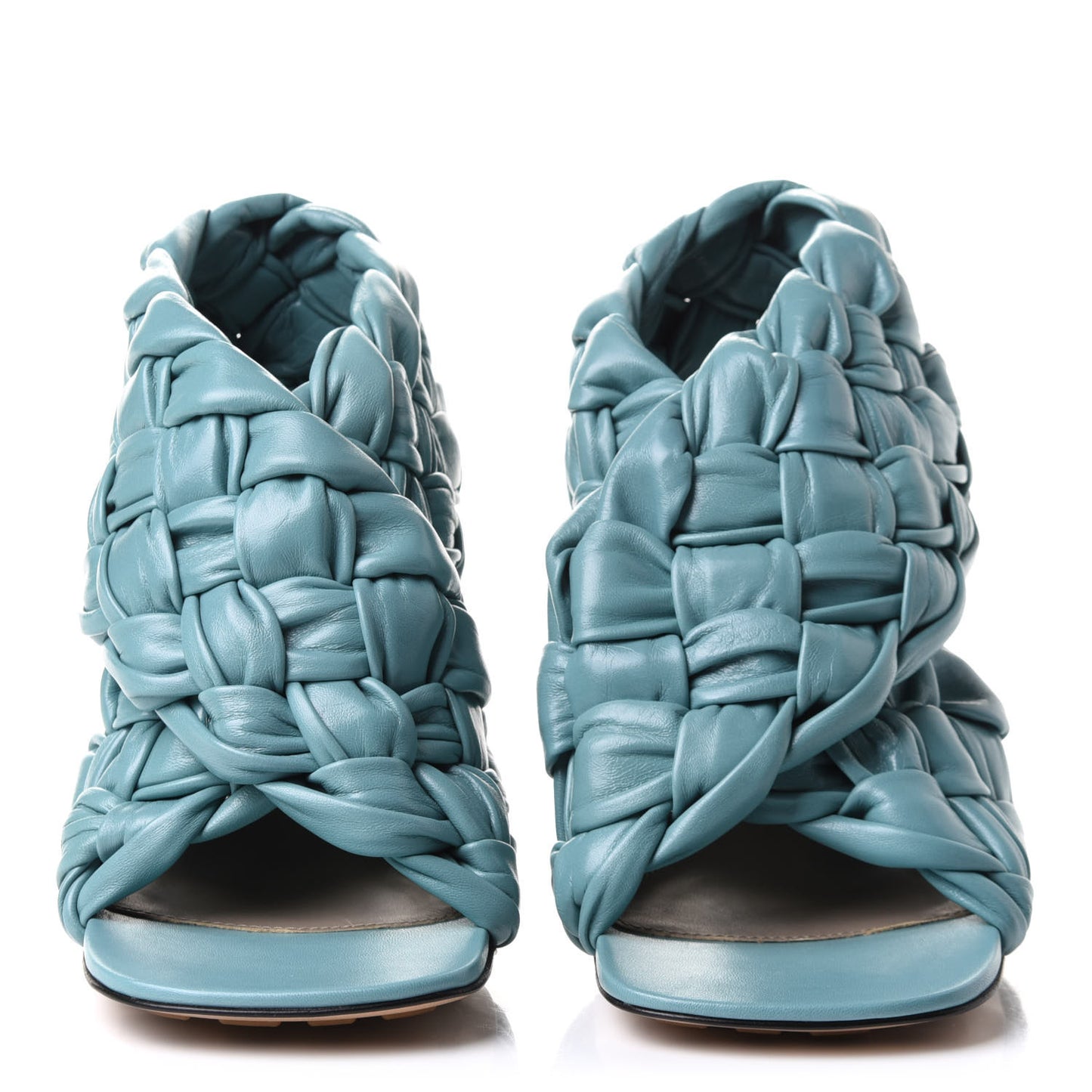 Shiny Nappa Intrecciato The Board Sandals 39.5 Linoleum