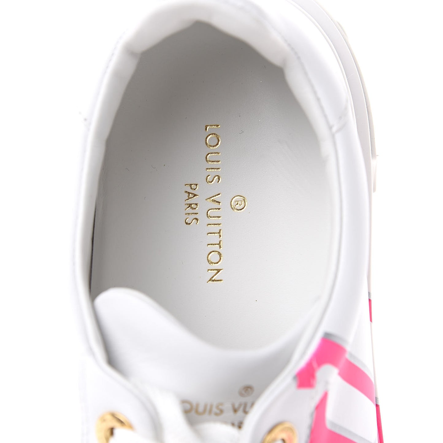 Monogram Time Out Sneakers 40 White Rose