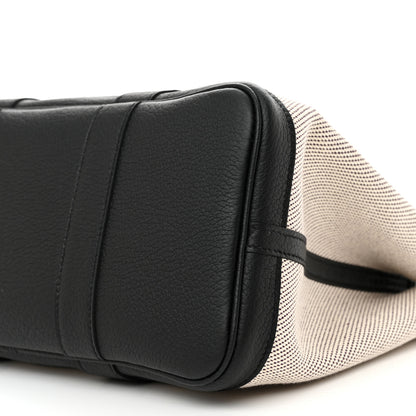 Hermes Twill H Negonda Garden Party 30 TPM Tote Ecru Black Cassis 9 of 9