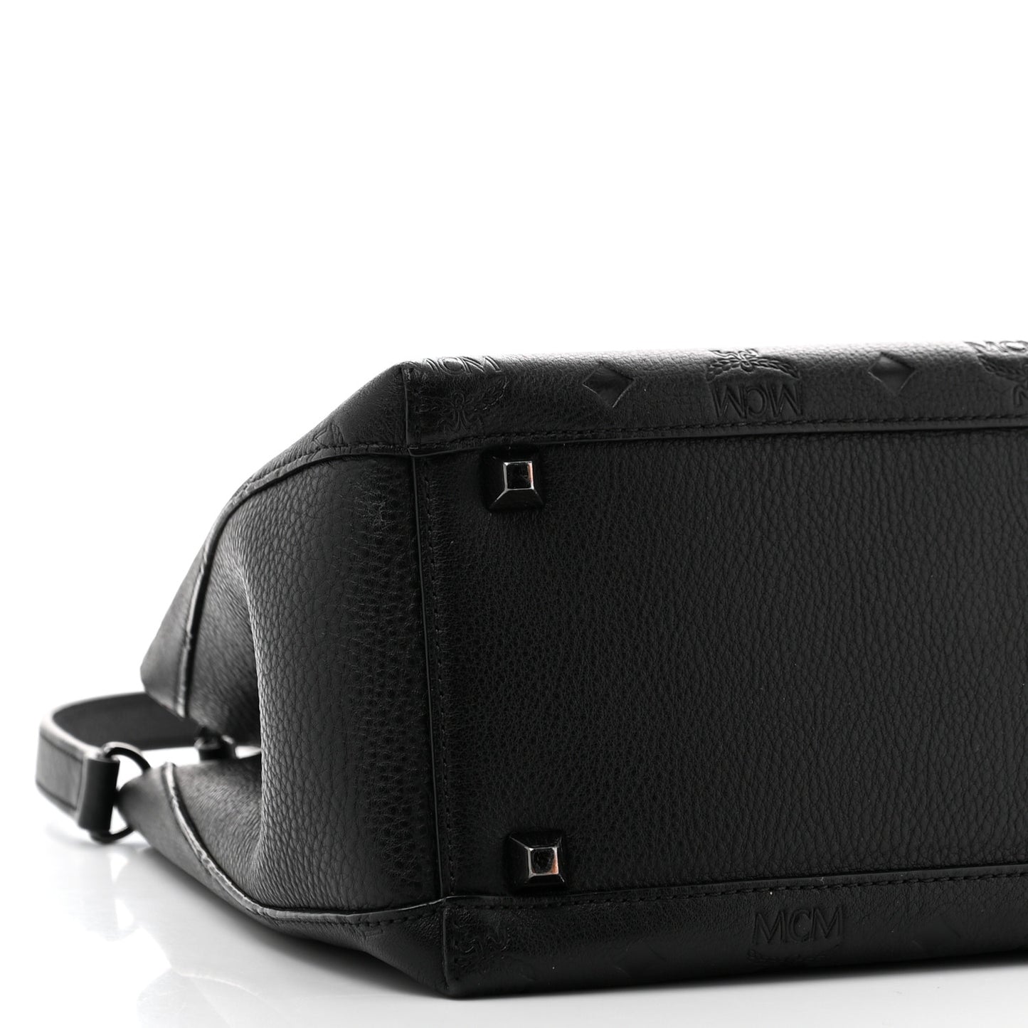 Calfskin Ottomar Monogram Sarah Convertible Hobo Black