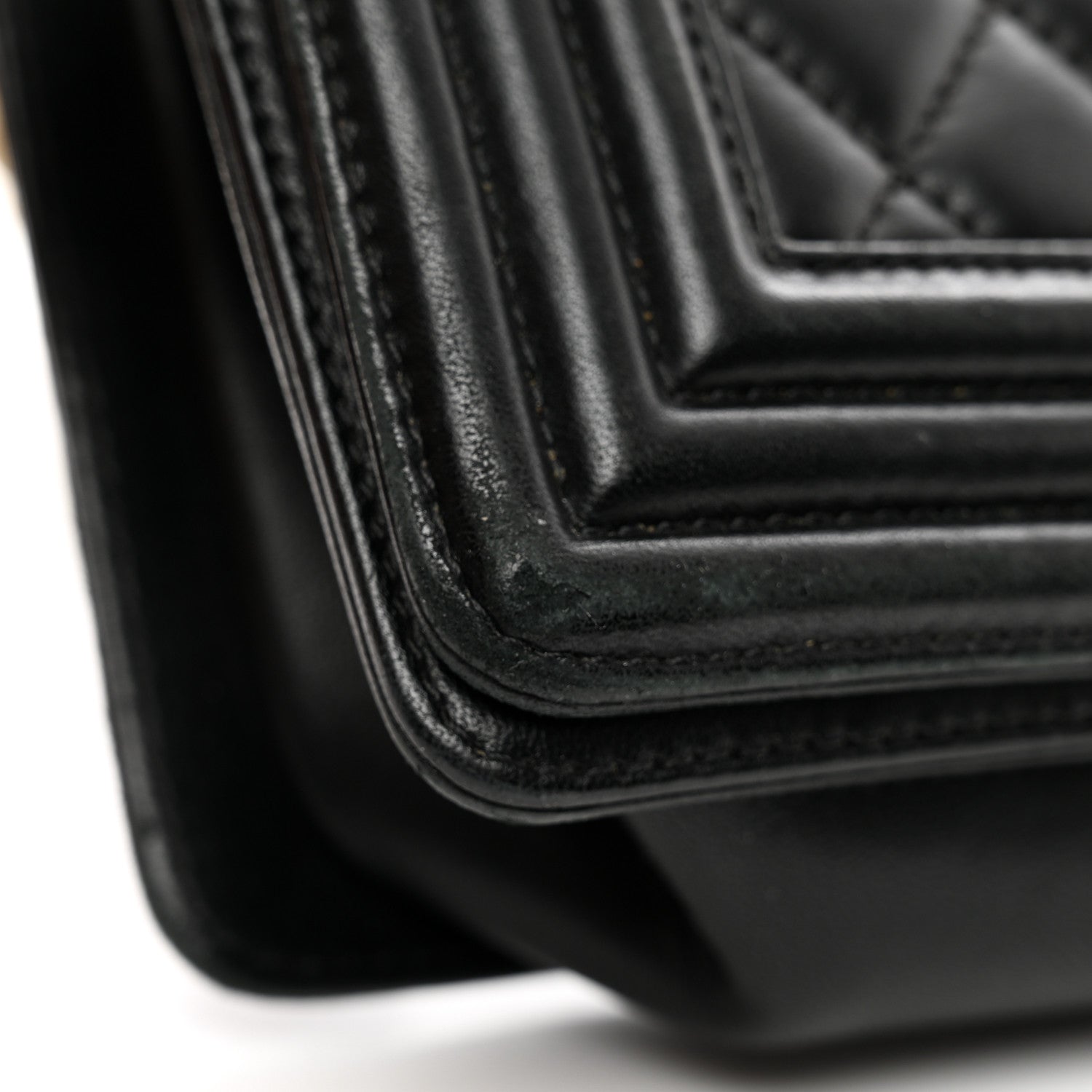 Chanel Lambskin Quilted Medium Boy Flap Black 11 of 12
