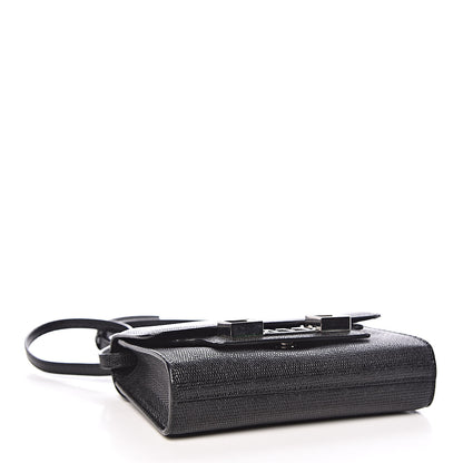 Proenza Schouler Calfskin Lizard Embossed PS11 Wallet With Strap Black 4 of 8