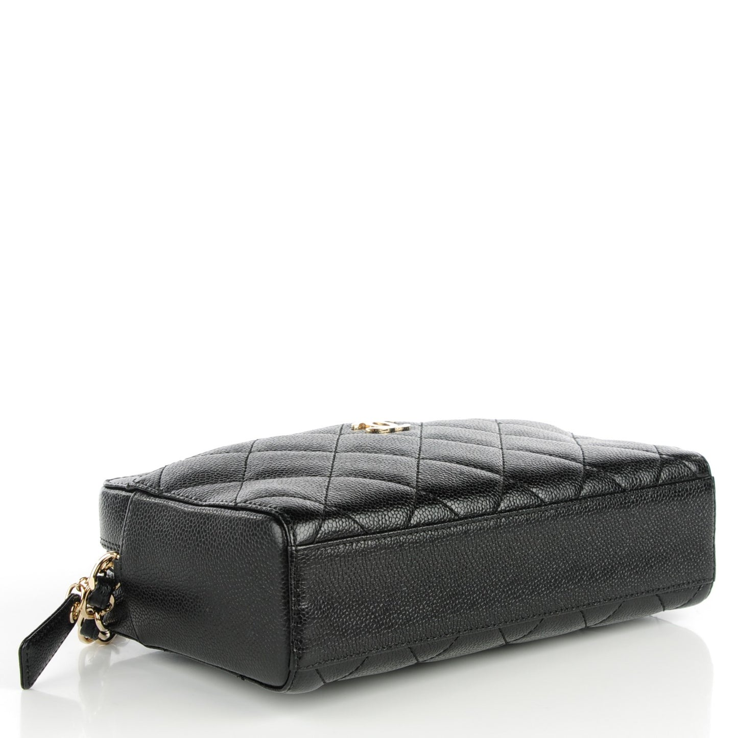 Caviar Quilted Camera Bag Black