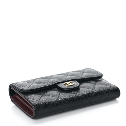 Chanel Caviar Quilted Medium Flap Wallet Black 4 of 10